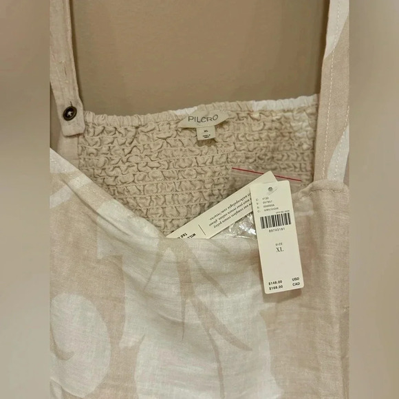 NWT Pilcro Sleeveless Square-Neck Linen Midi Dress - Picture 4 of 7